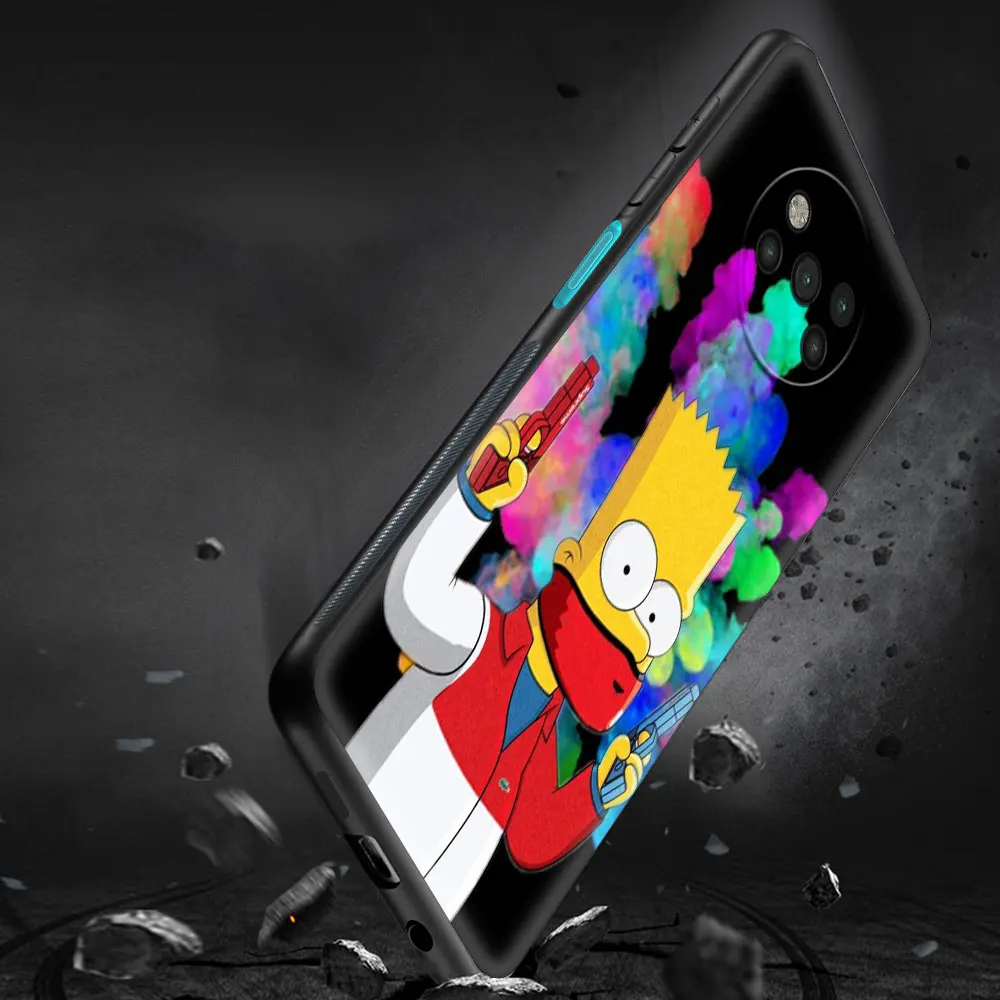 Slatka the Simpsons Luksuzna torbica za Xiaomi POCO X3 NFC M3 Pro 5 G Pocophone F1 F3 GT Poklopac Capa Crna Soft Коке Funda