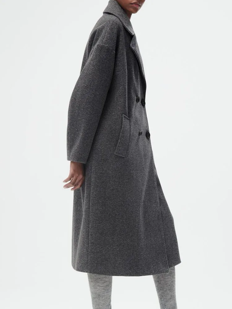 ZA jesensko-zimska nova ženska moda, atmosfera, divlji temperament, rever, s dugim rukavima, двубортный, slobodan jaknu Slika 0 