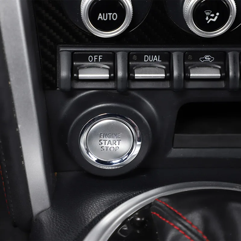 Za Toyota 86/Subaru BRZ 2012-2020 ABS Crvena/Karbonskih Vlakana Gumb za Pokretanje Motora Vozila Gumb za Zaustavljanje Oznaka Ukrasni Poklopac Auto Oprema Slika 3 