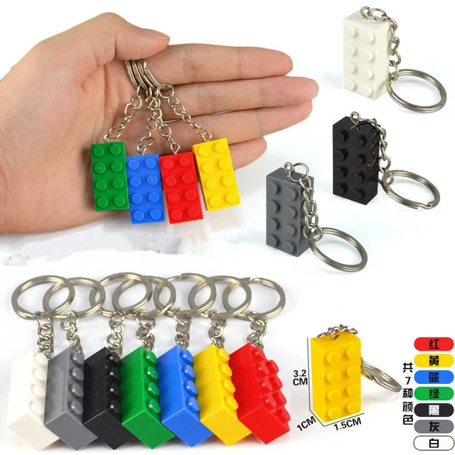 1 kom./3 kom. Random Blokova Cigle Privjesak za ključeve Model MOC Gradivni Blokovi Skup Cigla Dar Edukativne Igračke za djecu