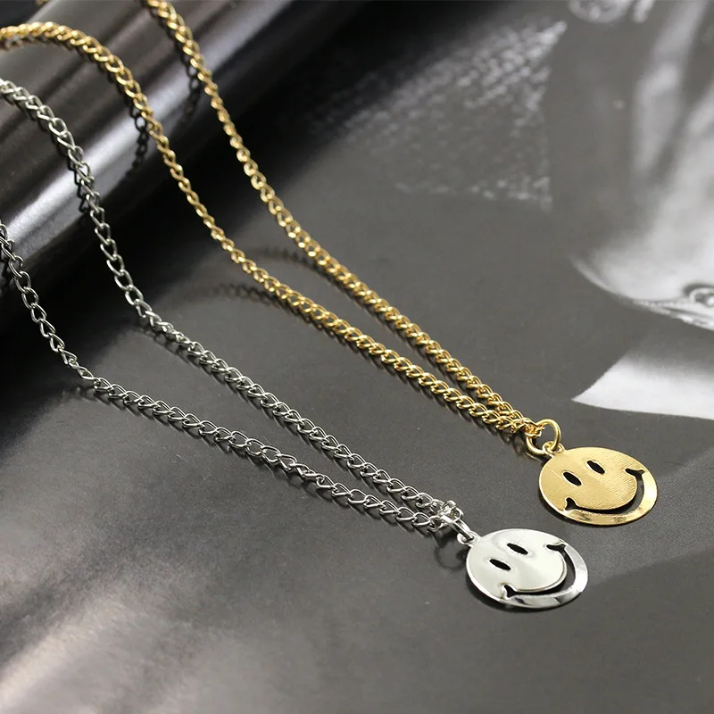 Moda kpop slatka anime je izraz smajlić ogrlica harajuku osnovno ogrlica s ovjesom za žene lanac na vrat par poklon nakit