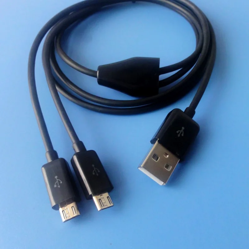 ANMONE od 1 do 2 Micro USB Kabel 2 U 1 Microusb Za Punjenje pametnih telefona Tableta je Dual Punjenje USB Android Telefon 1 m Kabel Punjača