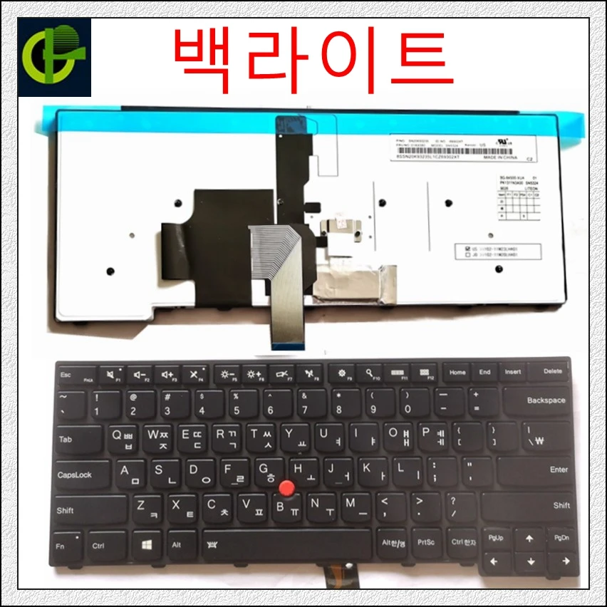 Korejski Nova tipkovnica s pozadinskim osvjetljenjem za lenovo ThinkPad L440 L450 L460 L470 T431S T440 T440P T440S T450 T450S e440 e431S T460 KR KOR