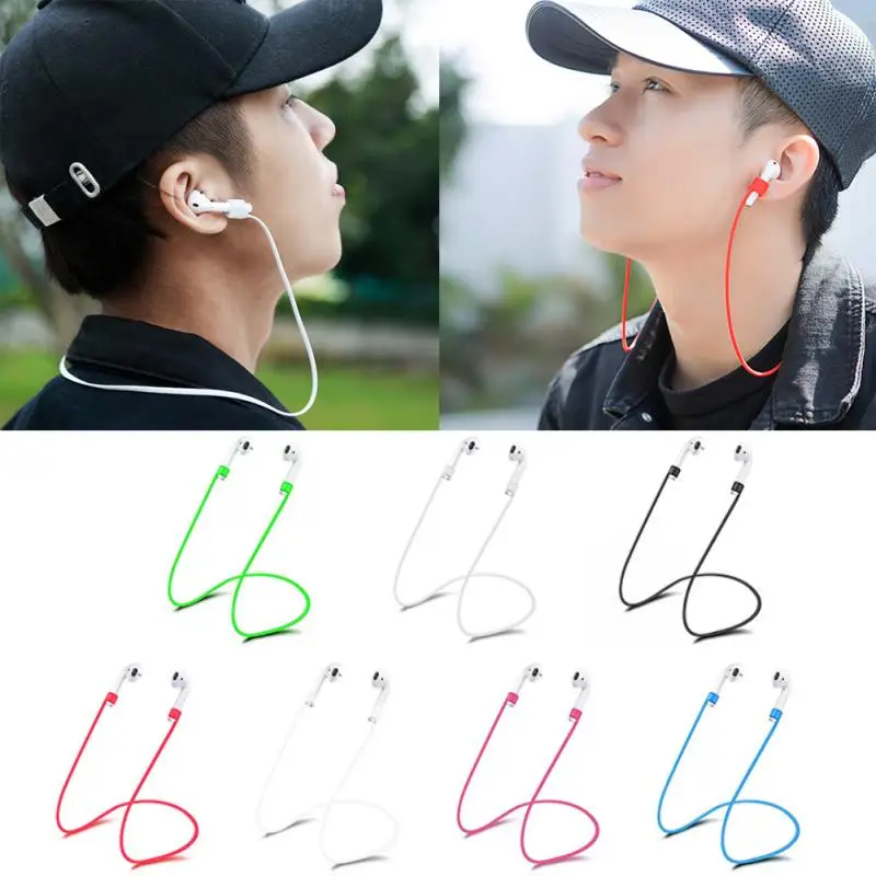 1 Kom. Silikon Bežične Slušalice Anti-izgubio Vratne Remen Za Apple AirPods Bluetooth-kompatibilni Kabel Za slušalice dodatna Oprema za slušalice