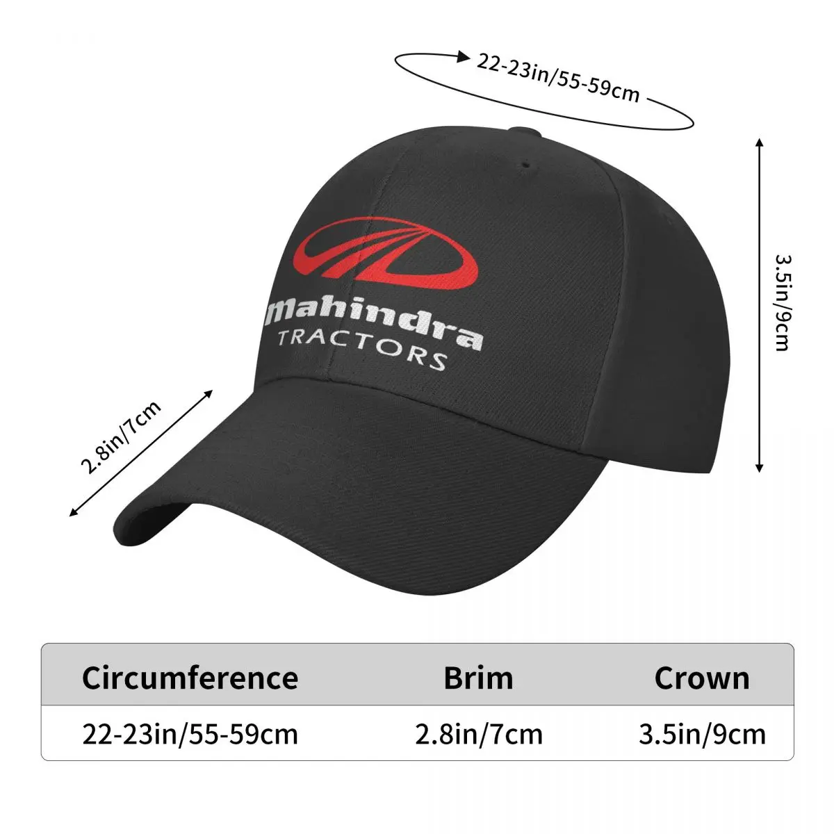 Logo kompanije Mahindra Traktori Proizveden na red bejzbol kapu Šiljast kapu Muška šešir Ženska kapicu Vaterpolo Kapicu za golf Muška šešir