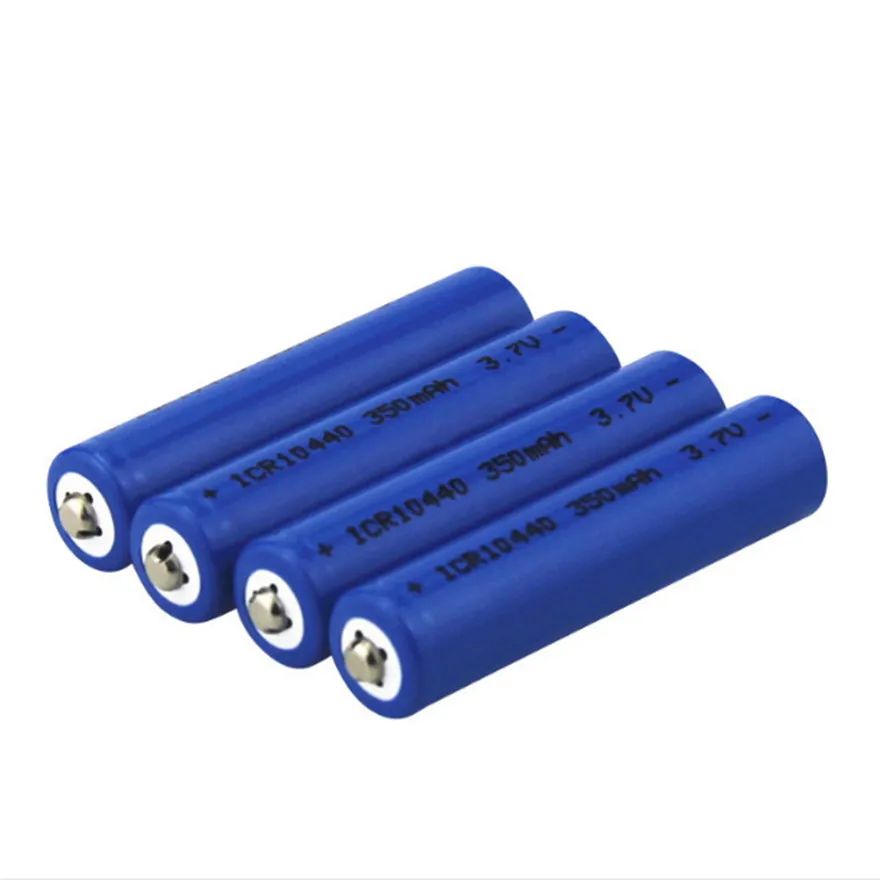 2 kom. Visoke kvalitete kapacitet 3,7 U 10440 litij baterija baterija baterija baterija baterija pogodna za svjetiljku igračke 350 mah AAA baterija