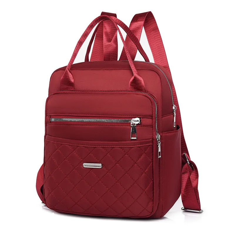 2021 novi dvostruki ruksak dvostruke namjene torba za putovanje na otvorenom Oxford tkanina udoban školska torba casual moda ženski ruksak crvena