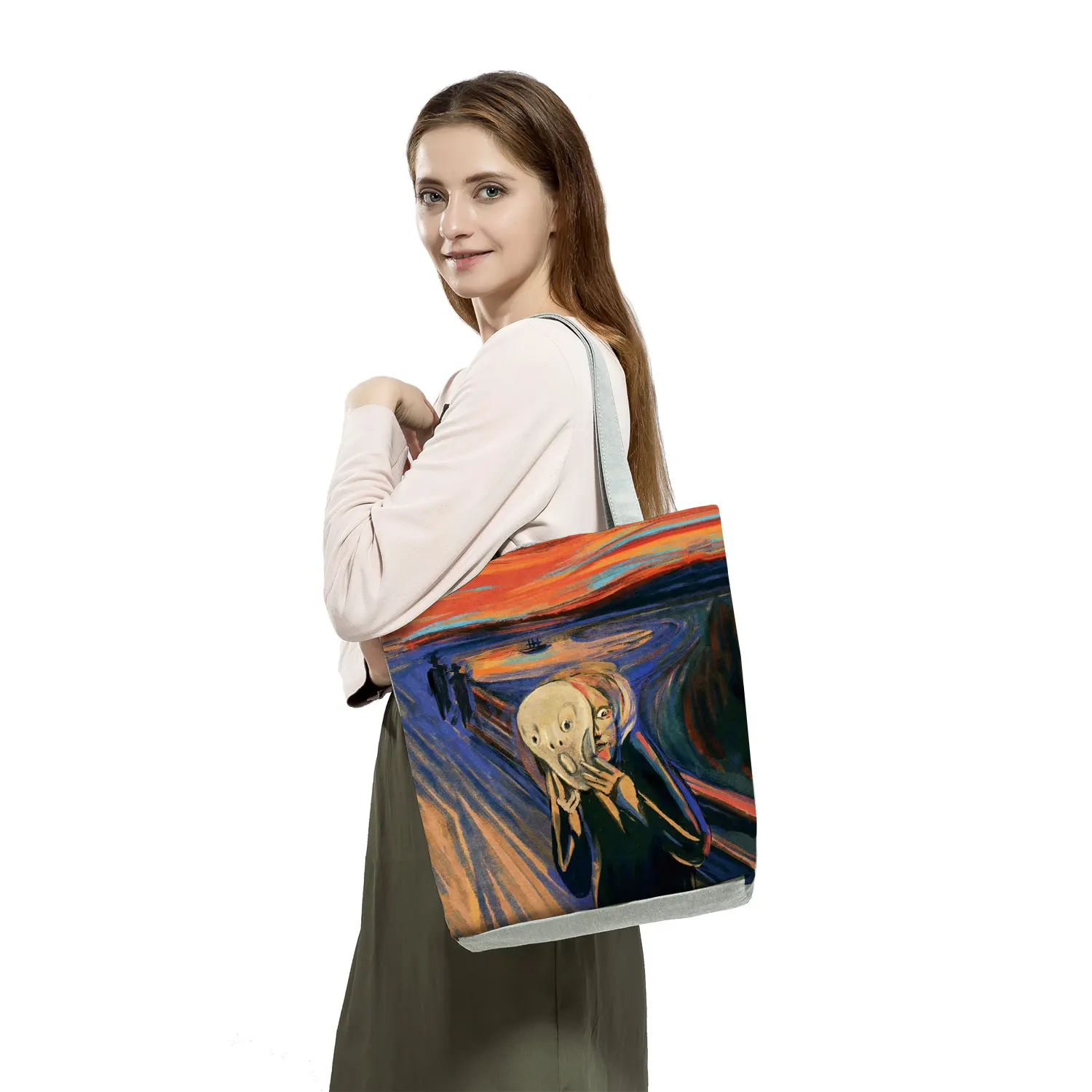 Novi Van Gogh Ulje na platnu Vrećicu Retro Art Modna Putnu torbu Ženska Svakodnevni Eko Reusable Torba za Kupovinu Kvalitetan Sklopivi torba