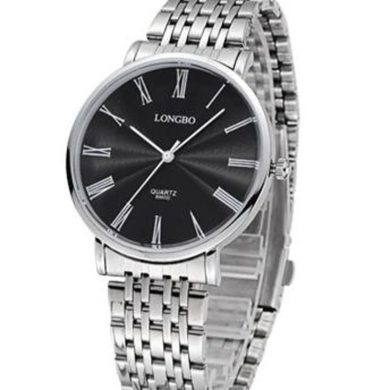 Modne marke LongBo sat od nehrđajućeg čelika za muškarce i žene Poklon za zaljubljene analogni kvarcni sportski sat relojes hombre ultra-tanki ručni sat