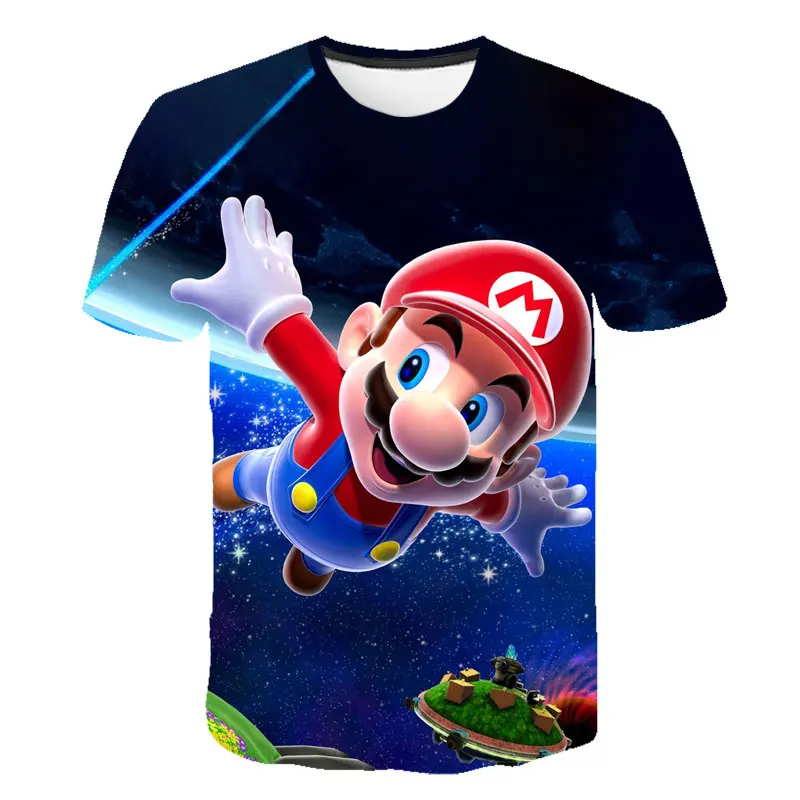 Posljednjih klasične igre Харадзюку Super Mario Dječje majica za muškarce/žene Super Smash Bros 3D t-shirt s po cijeloj površini Hip-hop majica Ulica odjeća Majice