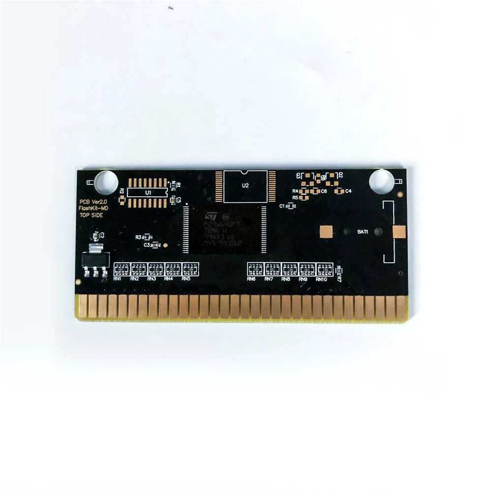 Super Hang-On - EUR Label Flashkit MD Безэлектродная Gold PRINT naknada za igraće konzole Sega Genesis Megadrive Slika 1 
