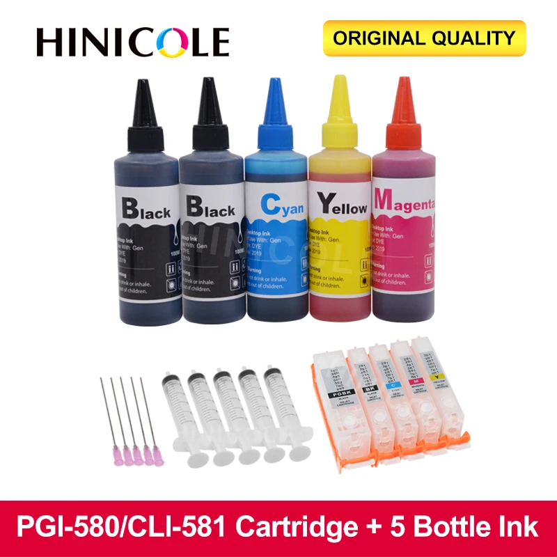Set za punjenje tinta za PGI-580 580 XXL višekratnu upotrebu ink cartridge CANON PIXMA TS6150 TR7550 TR8550 TS705 TS6250 TS6151 TS6350
