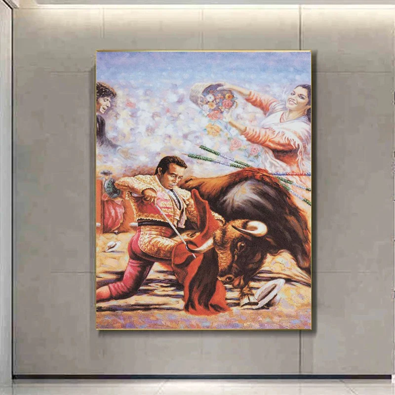Španjolska Matador se Bori s Bikom Slikarstvo na platnu, Plakata i grafika Zidni Umjetničke slike za Dnevni boravak Home Dekor Cuadros