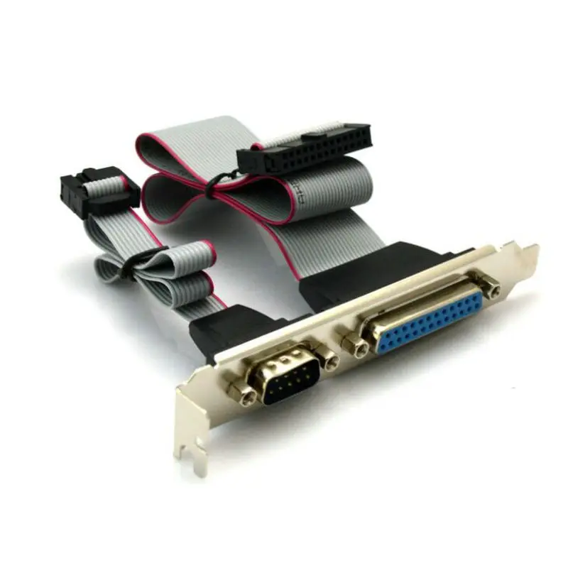 Veliki Q-2 kom. DB25 25Pin Paralelni Printer Port LPT i RS-232 RS232 COM DB9 9Pin Serijski Port Kabel Kabel Nosač Žice 40 cm