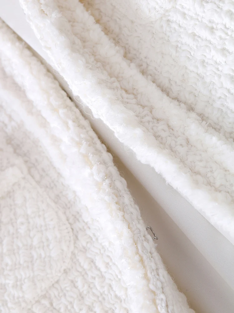 Bijele vune твидовая jakna 2020 proljeće / jesen donje kaput Dugi nova svjetovnjaka lavica tanka jakna jednodijelni