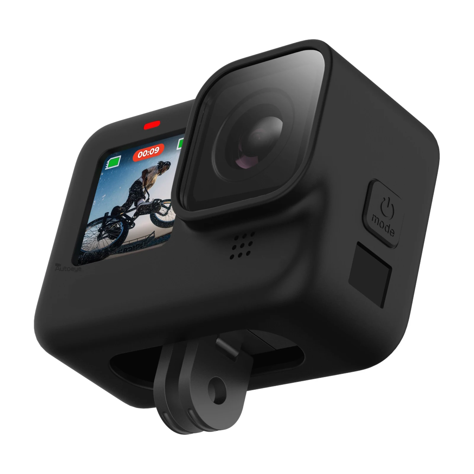 Silikonska Zaštitna Torbica za Fotoaparat + Poklopac Objektiva za GoPro Hero 10 Zaštitni Okvir Torbica Pribor za Go Pro10 Crna