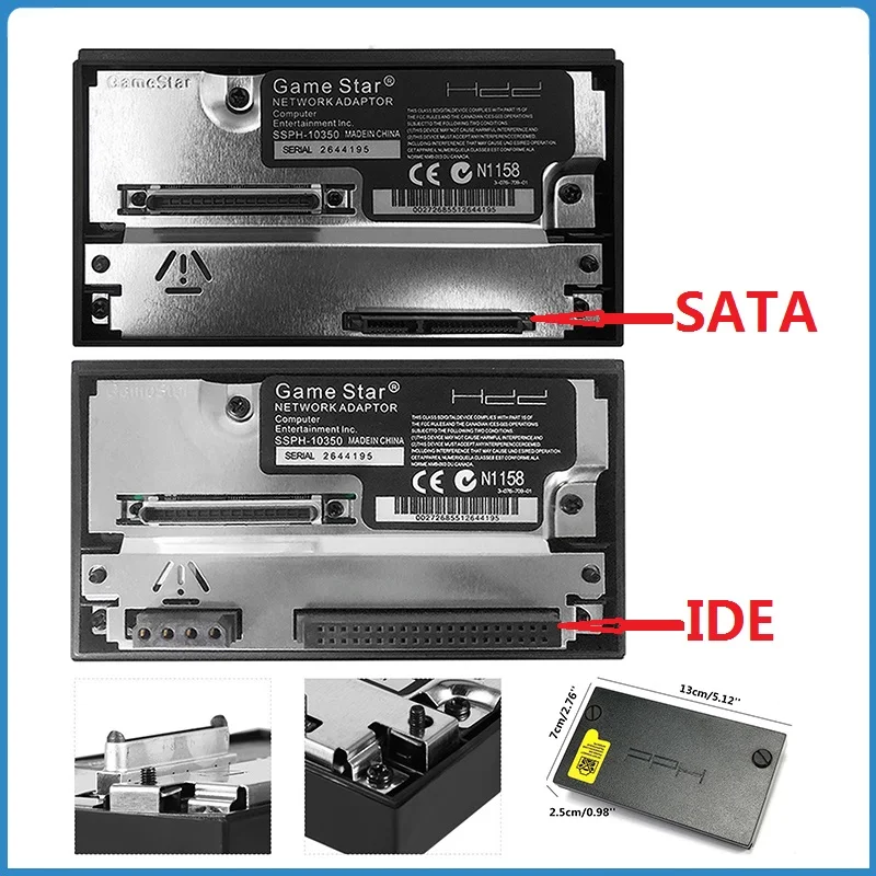 Sučelje SATA/IDE Adapter Mrežnu Karticu Za gaming Konzole, Sony PS2 Fat Priključak za SATA HDD Za Playstation Rezervni Pribor, rezervni Dijelovi