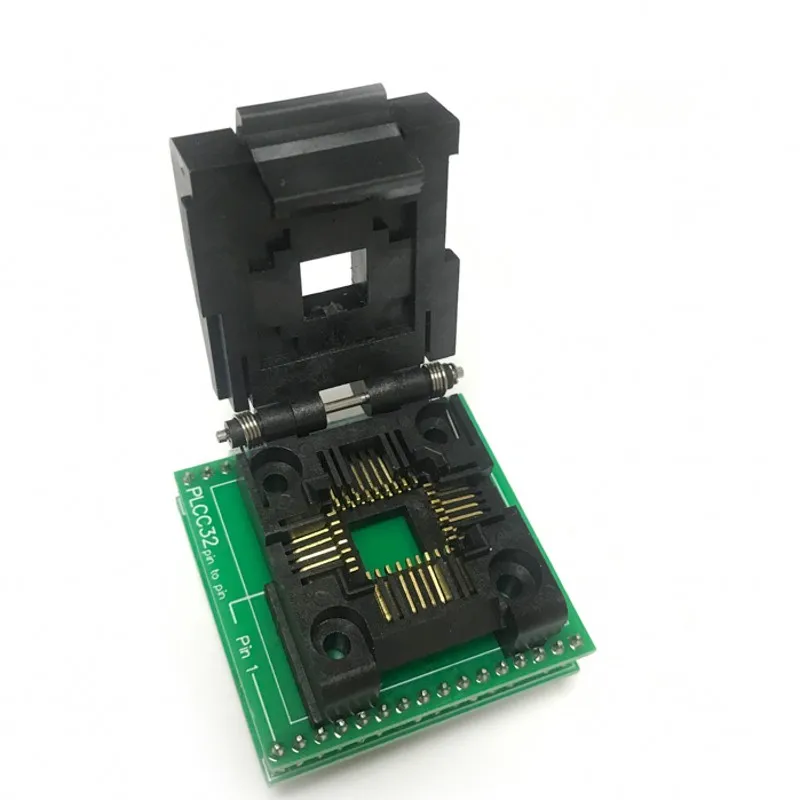 PLCC32 prebacuje na adapter DIP32, a koristi se za povezivanje 32-kontakt flash čip
