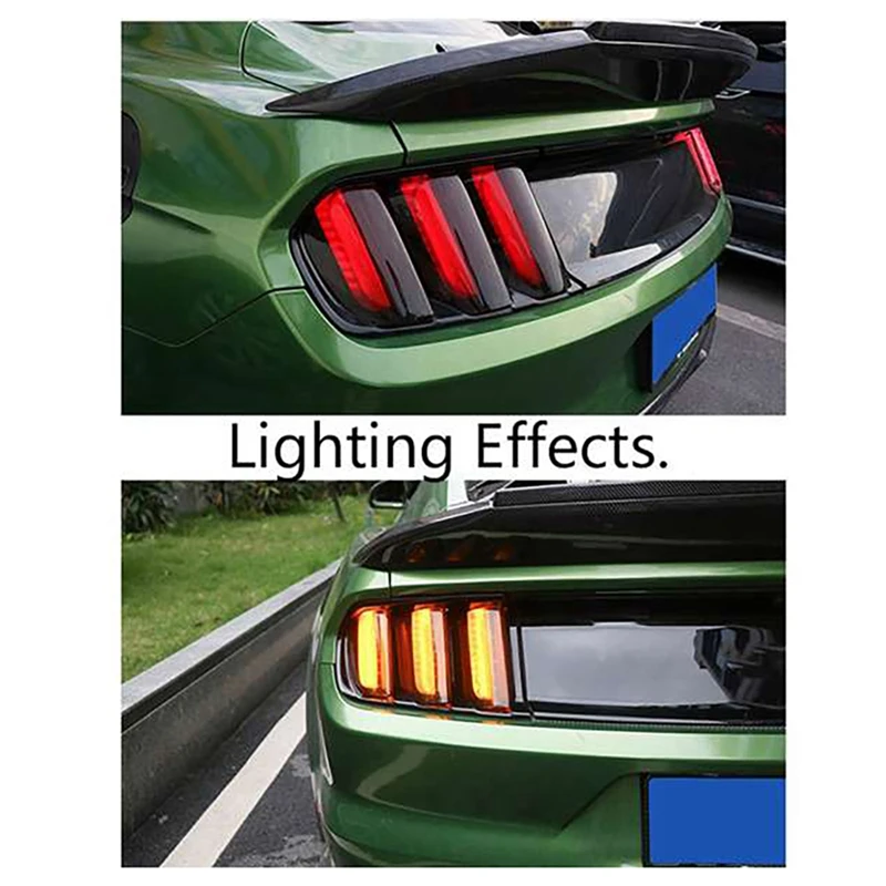 6 kom. Automobil Dimljeni Stražnje Stražnje Svjetlo Dekor Poklopac Stražnjeg Svjetla za Uređenje Lampe Prilog Kape za Ford Mustang 2016 2017 Slika 2 