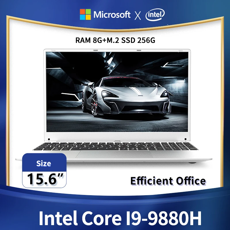 15,6-inčni Core I9-9880H 8 G ram od 512 G SSD Računala Prijenosni Stolni Laptop za Gaming Tablet Svjetla Metalne Gaming Prijenosna računala