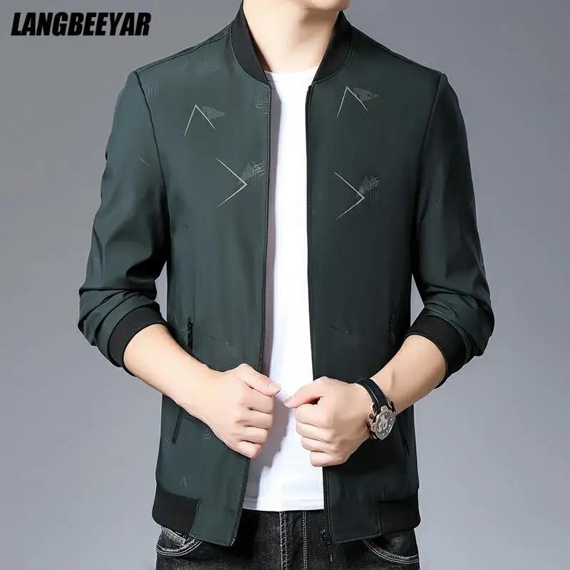 Novi Brand Casual Moda Baseball ovratnik Korejski jesenski jakna Klasična ветровка munje Muški kaput Modni dizajner Muške odjeće