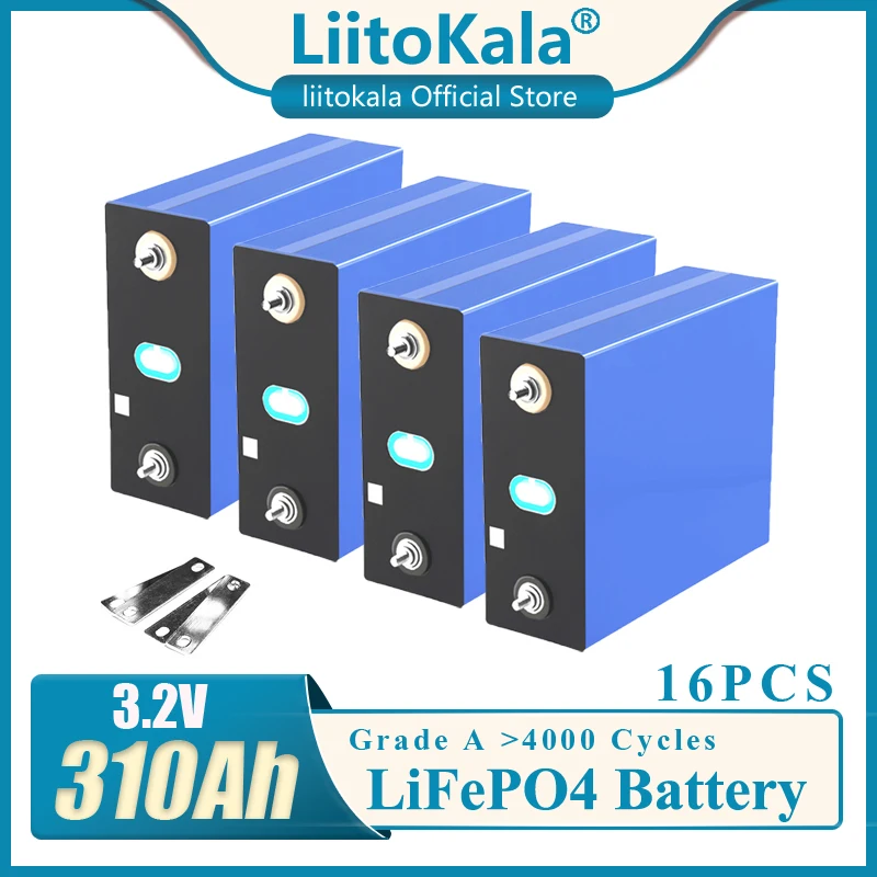 16ШТ CATL 3,2 U 310AH Potpuno Nova Baterija Lifepo4 310AH 48 Cell Klasa A DIY baterija baterija baterija baterija Baterija EU, SAD-a i Bez Poreza Sa Gumama Slika 0 