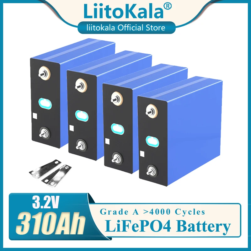 16ШТ CATL 3,2 U 310AH Potpuno Nova Baterija Lifepo4 310AH 48 Cell Klasa A DIY baterija baterija baterija baterija Baterija EU, SAD-a i Bez Poreza Sa Gumama Slika 3 