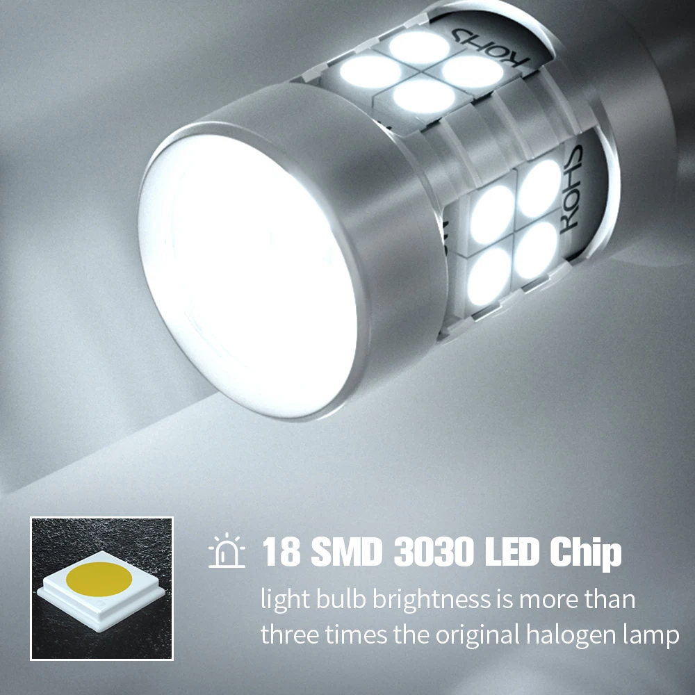2 kom. Standby LED Svjetlo Blub Lampa za vožnju unazad P21W 7506 BA15S Canbus Bez grešaka za Audi A2, A3 8L A4 B5 B6 A6 C5 A8 D2 4D TT 8N