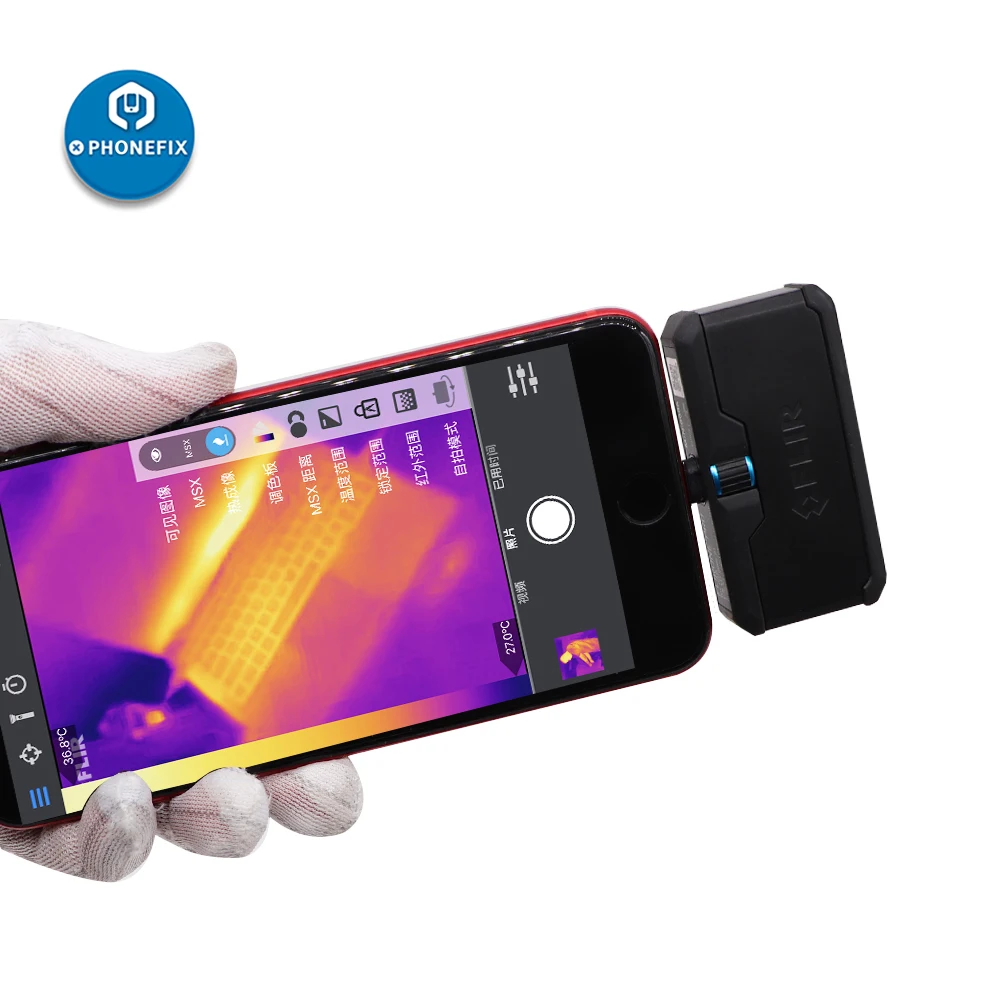 FLIR ONE PRO LT Toplinska Kamera za mobilni Telefon Infra Toplinska Kamera za iPhone IOS Android Pad Alat za dijagnostiku kvarova pcb Slika 1 