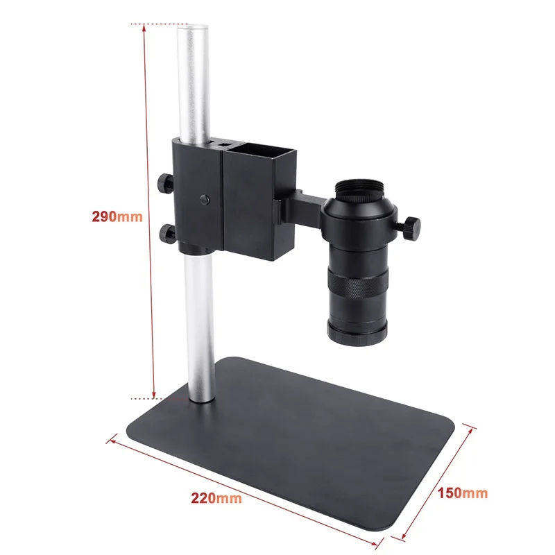 Najnoviji Digitalni Skup mikroskopi 130X 1080P HDMI VGA 38-megapikselna Kamera Mikroskopom LED Ring Lampa Za Popravak E-lemljenje tiskanih pločica
