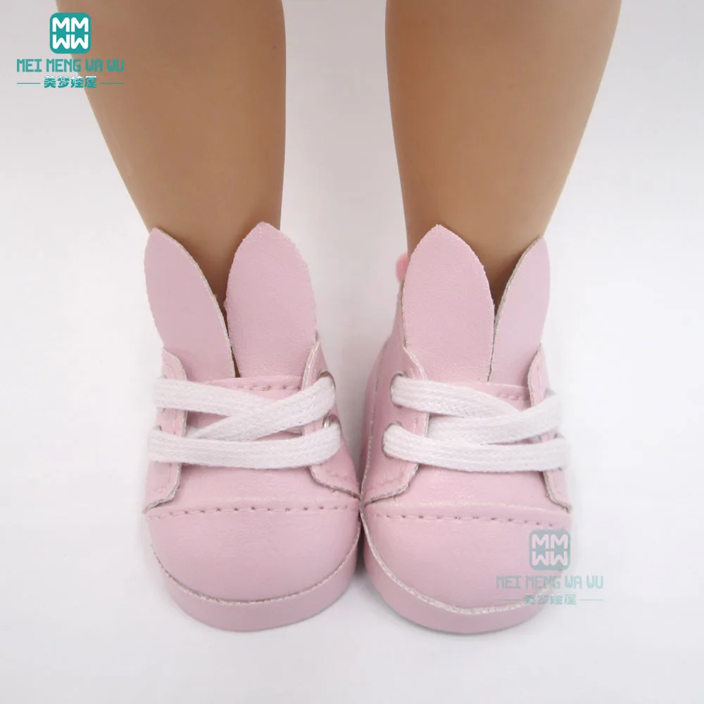6,3 cm*3 cm Novi modni cipele ravnim cipelama s кроличьими ušima od umjetne kože za lutke 1/4 bjd i pribor za lutke 40 cm Slika 1 