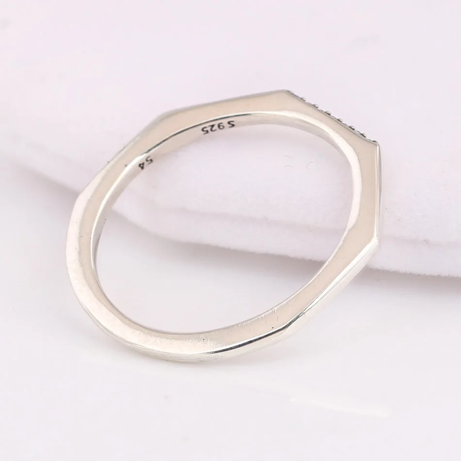 Originalni Industrijska Moderna Geometrijski Svestrano Prsten Za žene Prsten Od 925 sterling srebra Poklon za vjenčanje Nakit Pandora