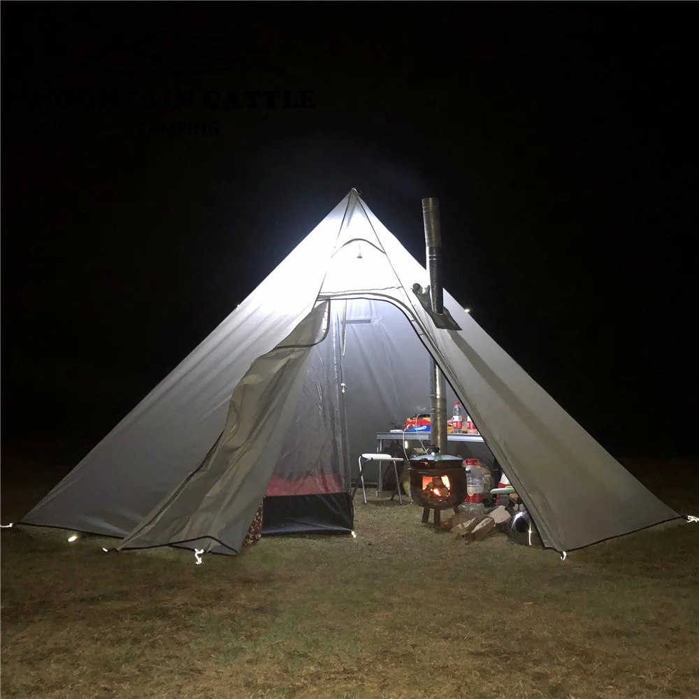 Сверхбольшая Šator-piramida za kampiranje Na otvorenom, Marširati šator, Šator-sklonište tipa 2, Veliki šator Visine 1,6 m/2,2 m za promatranje ptica, Kuhanje