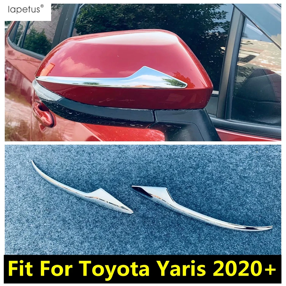 Kapice za retrovizora Lapetus sa zaštitnim trakama Navlaka za Toyota Yaris 2020 2021 ABS Krom Set za popravak karoserije Pribor