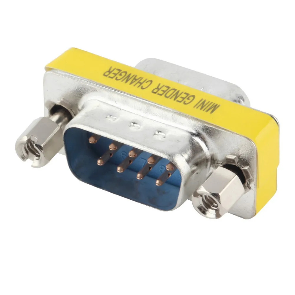 1pc 9-pinski RS-232 DB9 Između muškaraca Serijski Kabel Za Promjenu Spola Priključni Adapter Vruće širom svijeta Slika 1 
