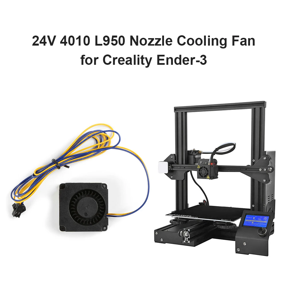 4010 L950 Prašinu Tihi Mini 24 Ventilator Hlađenja Ventilator 3D printer rezervni Dijelovi za Creality Ender-3/3pro/3max CR-10/10s Radijator Coo