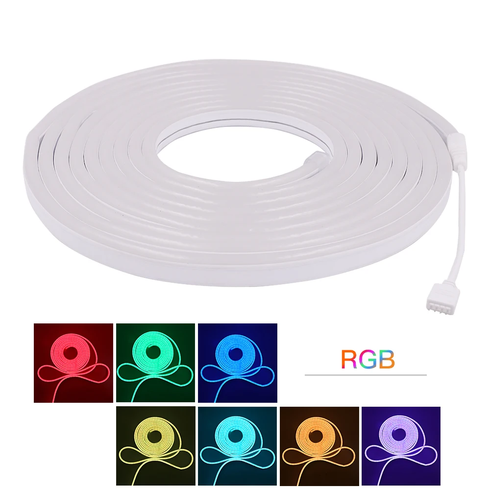 Novi dolazak RGB Neonski Svjetlo DC12V SMD5050 Neonske za prihvat hidroizolacijskih Traka Vanjska Rasvjeta Bluetooth Glazba 72 Led/m Fleksibilna Led Traka