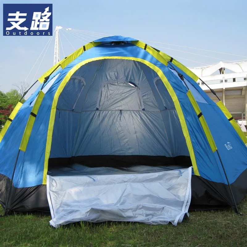 Vanjski kamp automatski šator, turističke šator za 3-4 6-8 osoba, nema potrebe za izgradnju шестиугольную veliki šator Slika 2 