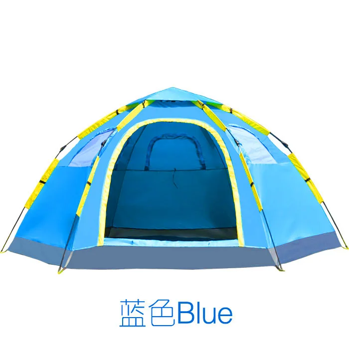 Vanjski kamp automatski šator, turističke šator za 3-4 6-8 osoba, nema potrebe za izgradnju шестиугольную veliki šator Slika 4 