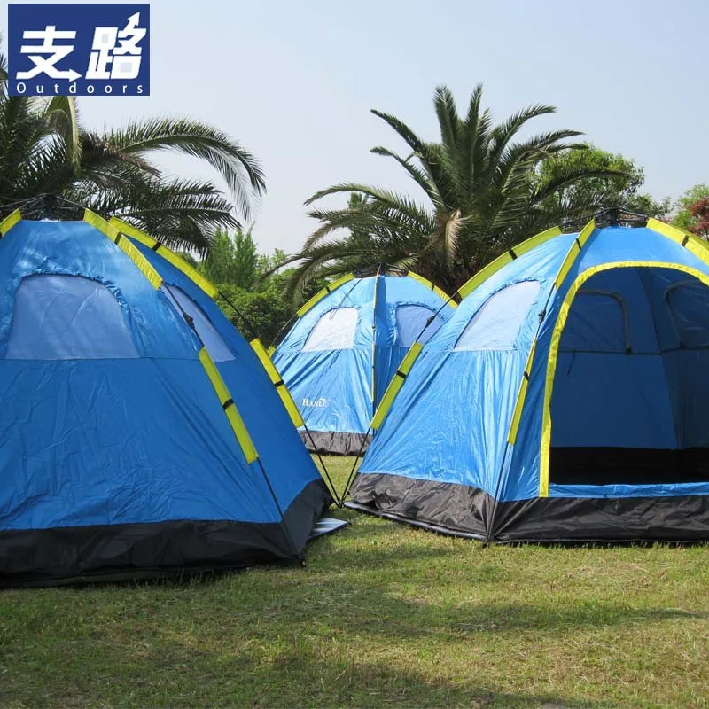 Vanjski kamp automatski šator, turističke šator za 3-4 6-8 osoba, nema potrebe za izgradnju шестиугольную veliki šator Slika 5 