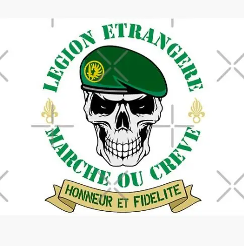 Strani legion Etrangere Francuski Diverzantsko pukovnije Muška kapu s po cijeloj površini