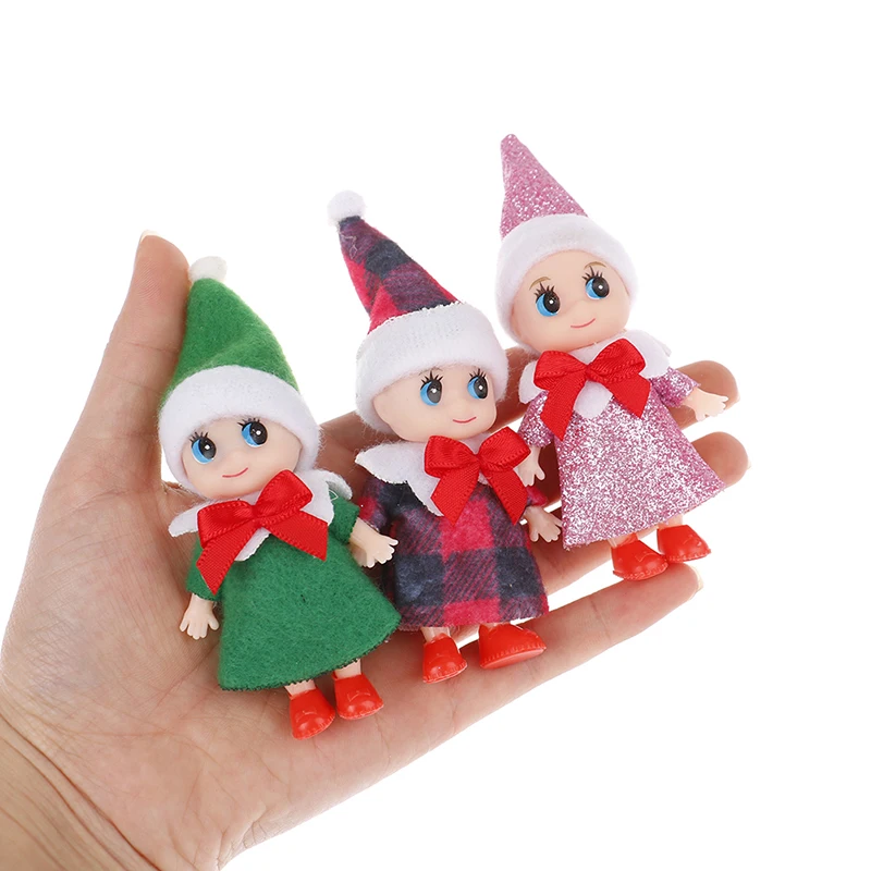 1PC Super Slatka Mini Božić Doll Dječji Vilenjaci Lutke Pokretna Ruka Noga Elf Lutke Kućica za lutke, Igračke za Božić Božićni Poklon Slika 1 