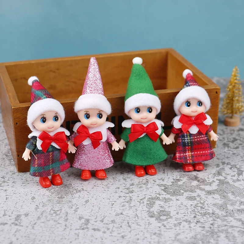 1PC Super Slatka Mini Božić Doll Dječji Vilenjaci Lutke Pokretna Ruka Noga Elf Lutke Kućica za lutke, Igračke za Božić Božićni Poklon Slika 2 