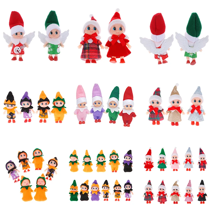 1PC Super Slatka Mini Božić Doll Dječji Vilenjaci Lutke Pokretna Ruka Noga Elf Lutke Kućica za lutke, Igračke za Božić Božićni Poklon Slika 4 