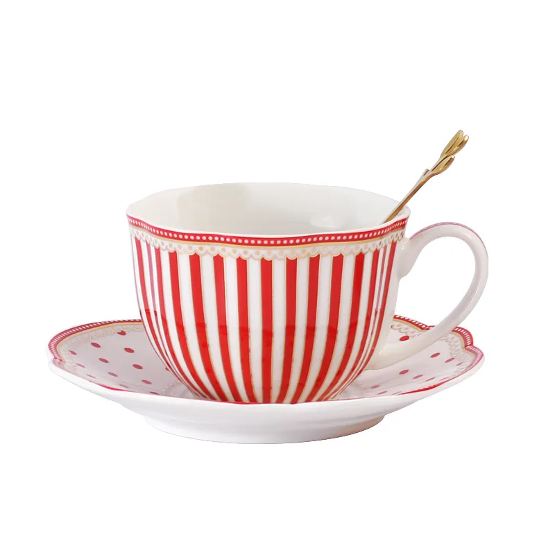 Europska prugasta keramički set šalica kave i блюдец home popodnevni čaj Francuski phnom penh cvijet čajna šalica žlica bubalo
