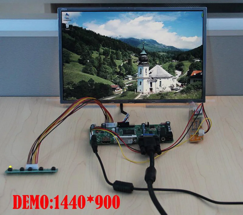 Za naknade kontroler B154EW08 LCD zaslon DIY 1280X800 prikaz DVI VGA LVDS M. NT68676 AUO Panel Ekran 15,4