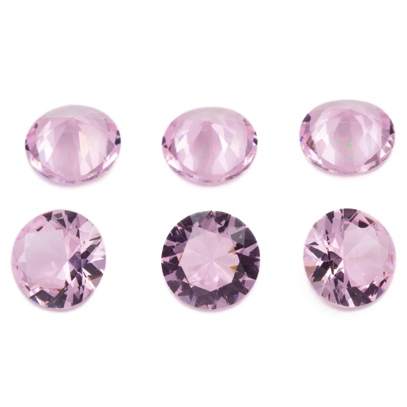 Veličina 4,0 mm 12,0 mm Pink Okrugli Oblik Slobodne Stakleni Dragulji Perle Sintetičkih Dragulja Najverovatnije Kamen