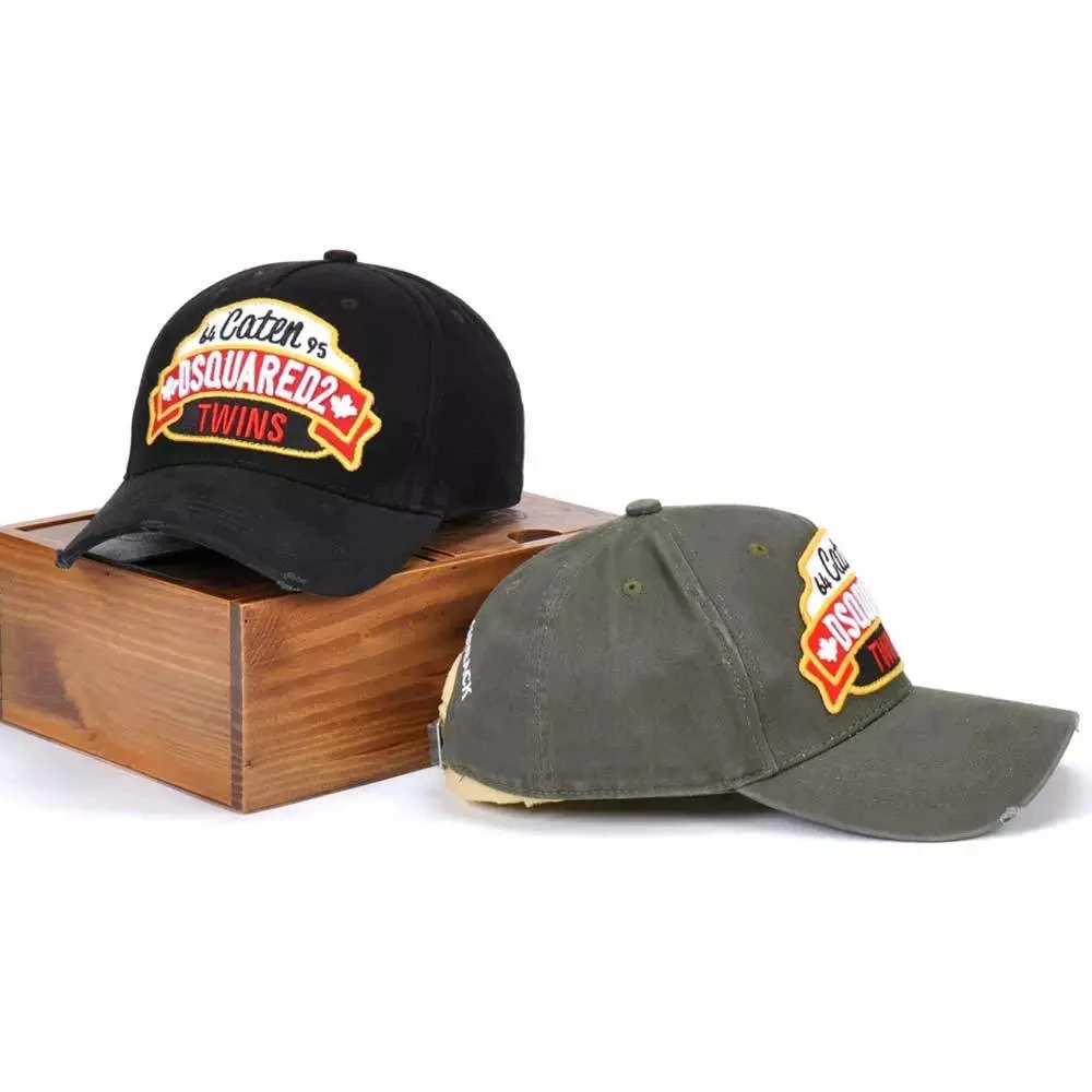 DSQ pismo pamuk dizajner hip - hop šešir vozač kamiona šešir tata šešir ikonu šešir podesiva muška i ženska Snapback Gorras crna kapa