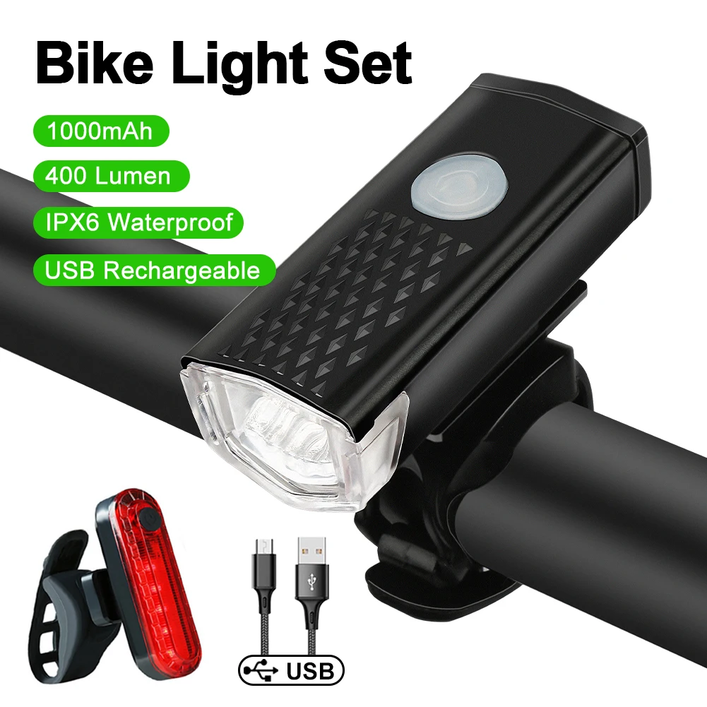 USB Punjiva Lampa Biciklistička Fenjer Kit MTB Cestovni Bicikl Prednje Svjetlo LED Biciklistička Svjetiljku Vodootporan Svjetlo dugo Svjetlo prednja svjetla