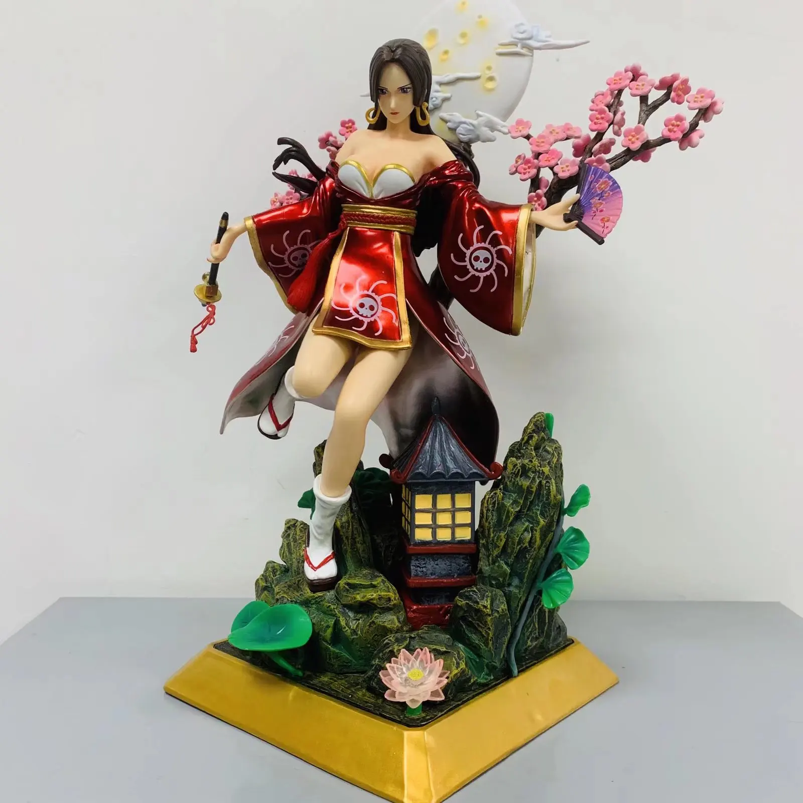 Japanska Anime Cijeli Lik GK Boa Hancock Kimono PVC Figurica Igračka GK Igre Kip Naplativa model za odrasle Lutka Dar 35 cm